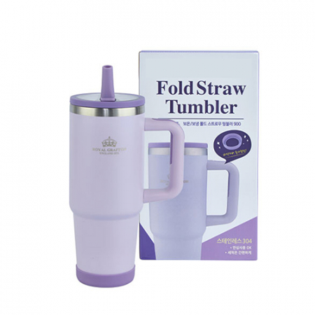 영국R. 보온/보냉 폴드 스트로우 텀블러 900ml(라이트퍼플) #4
