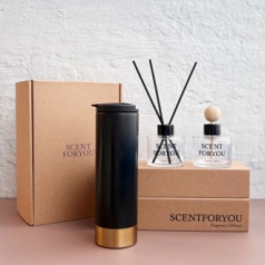 FINE 센트포유 실내용+차량용디퓨저 120ml  + 벅스로얄텀블러세트 D49