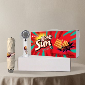 썸머브리즈세트F 38호 (푸키 3단 슬림 암막 우양산+쿨링선풍기)