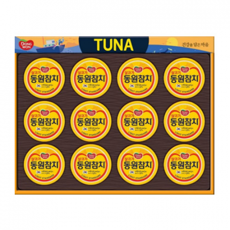 명절선물세트 동원참치 T12호, 살코기참치 135g 12캔, 쇼핑백 동봉, 박스단위 무료배송 #2