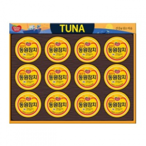 명절선물세트 동원참치 T12호, 살코기참치 135g 12캔, 쇼핑백 동봉, 박스단위 무료배송