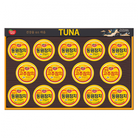 명절선물세트 동원참치 T14호, 살코기참치 135g 10캔 고추참치 135g 4캔, 쇼핑백 동봉, 박스단위 무료배송 #2