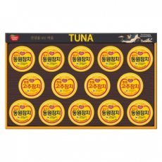 명절선물세트 동원참치 T14호, 살코기참치 135g 10캔 고추참치 135g 4캔, 쇼핑백 동봉, 박스단위 무료배송