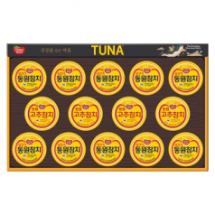 명절선물세트 동원참치 T14호, 살코기참치 135g 10캔 고추참치 135g 4캔, 쇼핑백 동봉, 박스단위 무료배송