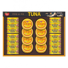 명절선물세트 동원참치 S22호, 라이트 스탠다드 참치 90g 14캔 고추참치 90g 8캔/ 쇼핑백 동봉, 박스단위 무료배송