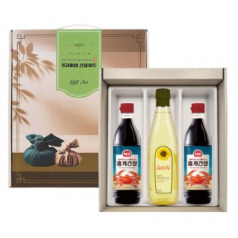 홍게간장+오일3종 카놀라유 해바라기유  식용유선물세트