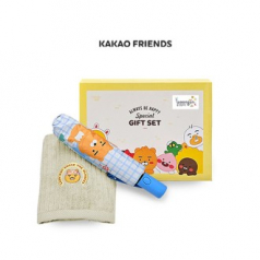 카카오 타월+3단우산 사랑 세트