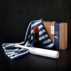 레스쁘리 프리미엄 명절 여행 선물세트(게릴라 차량용 청소기+잇츠윈 드라잉 타월+이지119 강화액 미니 소화기 354g)