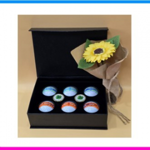 볼빅 엑시아 네온 6구 2S 볼마커세트 (3pc) 볼빅 골프공 6구세트 네온 야광 골프공