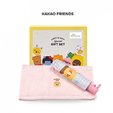 카카오 타월+3단우산 귀요미 세트 #2