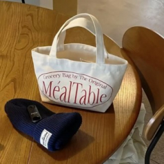 TH329 MéalTable 캔버스 토트백