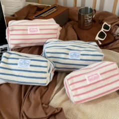 TH312 줄무늬 대용량 휴대용 파우치