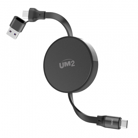 UM2 C타입 PD 2in1 멀티 릴타입 240W 고속충전 케이블 RL240W #2