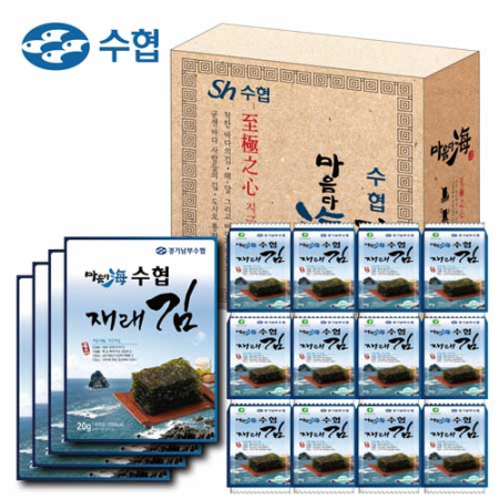 마음다 수협 재래김(전장김 15g*4+도시락김3.5g*12) #2