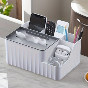 1384 다용도 화이트 바니티 정리함