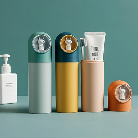 1379 만화 토끼 대용량 칫솔 치약 케이스 #2