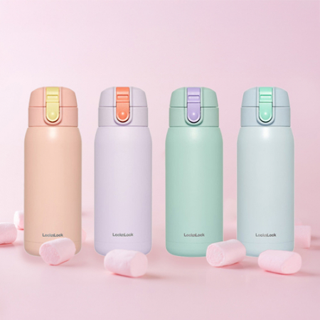 락앤락 스쿨핏 코튼캔디 원터치 텀블러 370ml 어린이보온병 #3