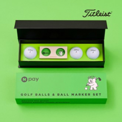 타이틀리스트 PRO V1 3구 볼마커+자석싸바리 굿즈세트