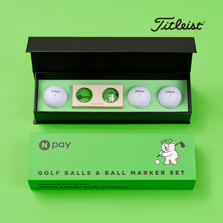 타이틀리스트 PRO V1X 3구 볼마커+자석싸바리 굿즈세트 #2