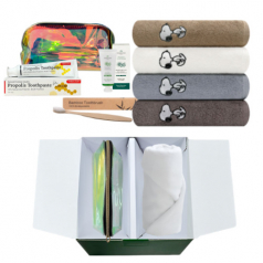 여행용 세안 파우치 송월 스누피 리버 선물세트