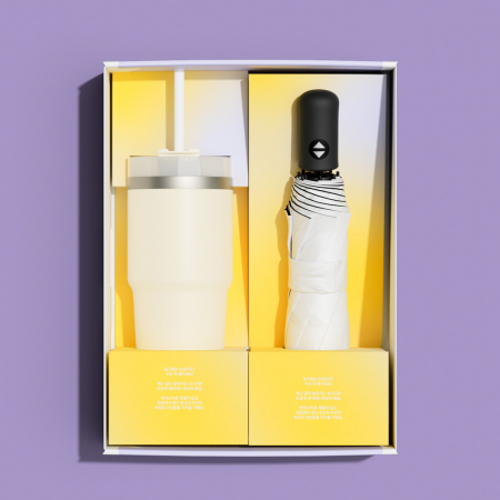 벨솔라 선물세트 자동 모던 암막 우양산 + 밀크티 텀블러 #2