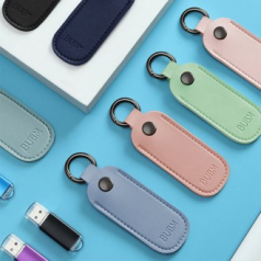 USB 가죽파우치 키링