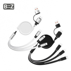 비즈 3in1 고속충전 릴케이블 CtoC PD충전지원