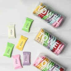 컬러 일회용 압축 수건 타올 14개입 / 여행 물티슈 스포츠 휴대용 휴지