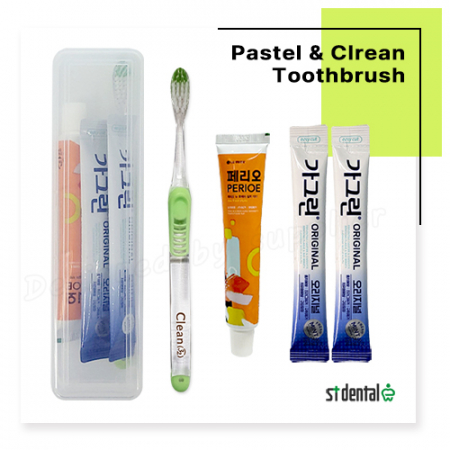 M케이스 파스텔클린미세모 페리오 가그린2p 칫솔치약세트 #3