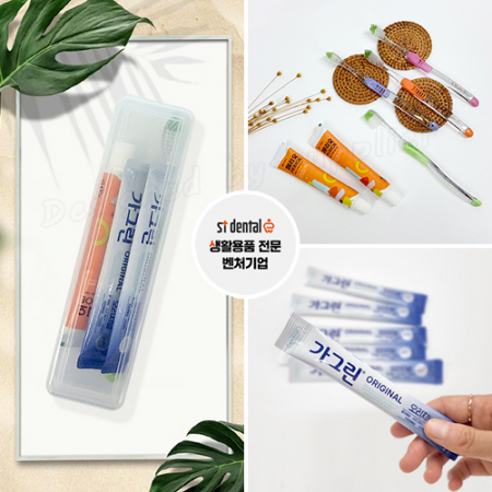 M케이스 파스텔클린미세모 페리오 가그린2p 칫솔치약세트 #5