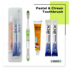 M케이스 파스텔클린미세모 페리오 가그린2p 칫솔치약세트