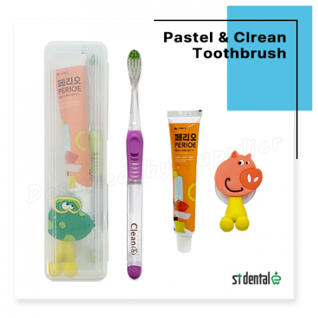 캐릭터걸이 파스텔클린미세모 페리오 칫솔걸이 칫솔치약세트 #3