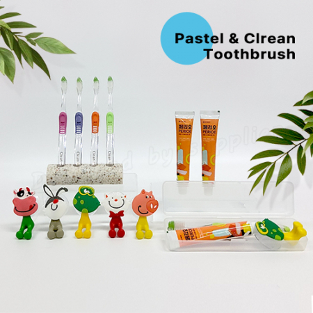 캐릭터걸이 파스텔클린미세모 페리오 칫솔걸이 칫솔치약세트 #4