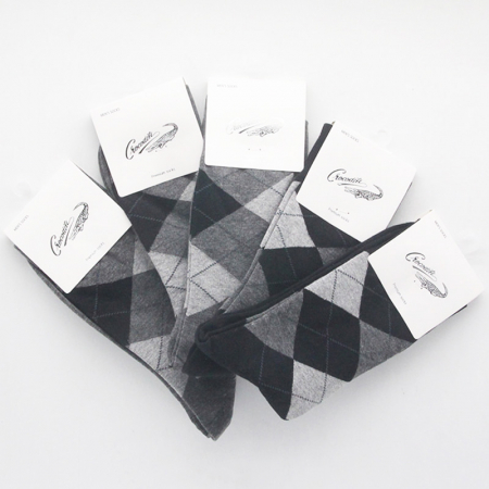 크로커다일 남자 장목 신사양말 무지 아가일 #3