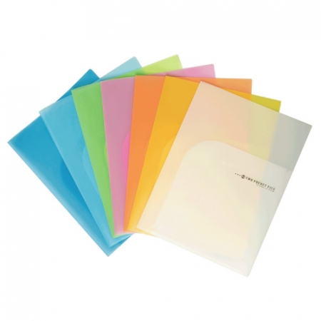 A4 0.4T 칼라 투포켓 홀더 화일 #2