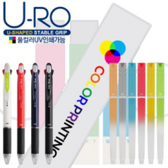 유로멀티4in1 볼펜샤프+국산 플러피형광펜세트