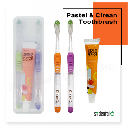커플 파스텔클린미세모 페리오 칫솔치약세트 #3