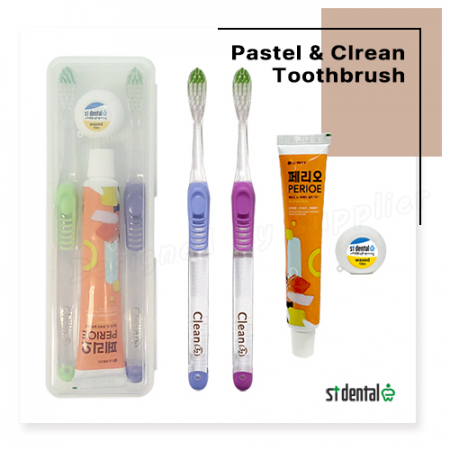 커플 파스텔클린미세모 페리오 치실 칫솔치약세트 #2