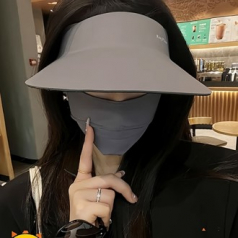 1496 여성용 오픈탑 모자와 마스크