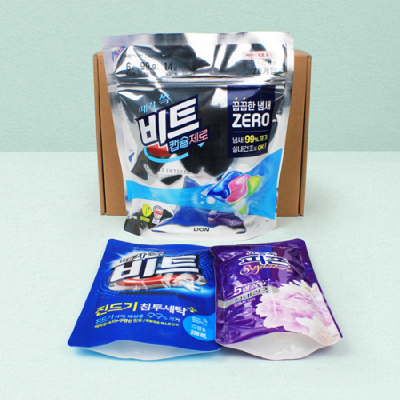 냄새제로 세탁 비트 캡슐세제 28입+비트 세탁세제 리필+피죤 섬유 유연제 리필 #2