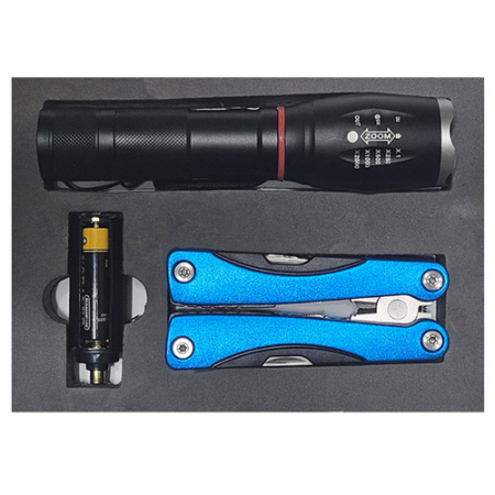 CREE 줌인 C.O.B후레쉬+다용도공구(大) #2