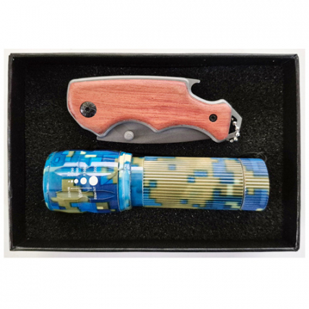 밀리터리 줌인 후레쉬 + 우드나이프 #2