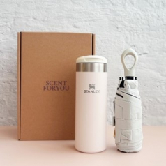 센트포유 스탠리 에어로라이트보틀473m +초경량 멀티고리 5단우산세트 SS29