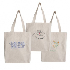 프리이엄 자수 에코백