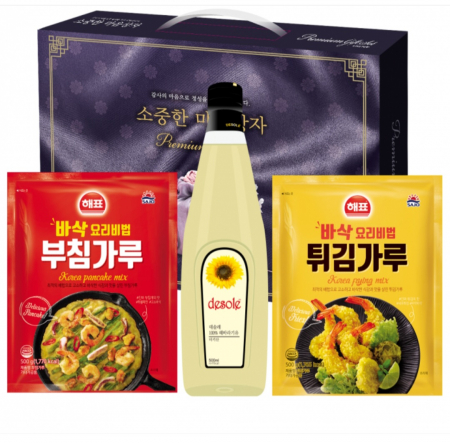 해표 실속(오일 해바라기유+부침가루+튀김가루)추석 명절 선물세트 #2