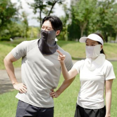 올라운딩 프리미엄 자외선차단마스크 파크골프마스크 스포츠마스크 벨크로형