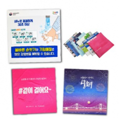 마이크로화이바 극세사 전사 손수건 50x50cm, 60x60cm