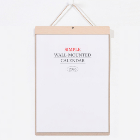 특허 친환경 자작 우드스틱 벽걸이달력-심플 #2