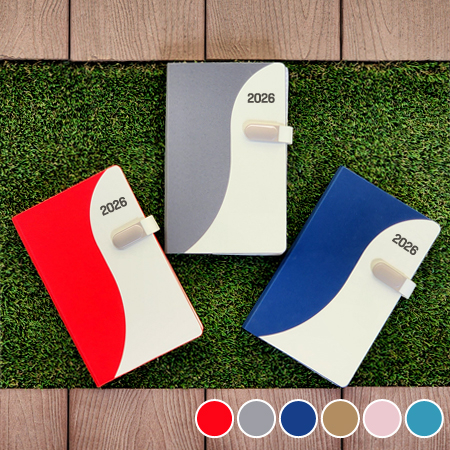 26년 태극 슬림 양장 다이어리 25절(양쪽 카드포켓) #2