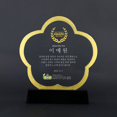 기업 단체 승진 퇴직 재직 기념 직장인 포상용 공로패 ART491 #2
